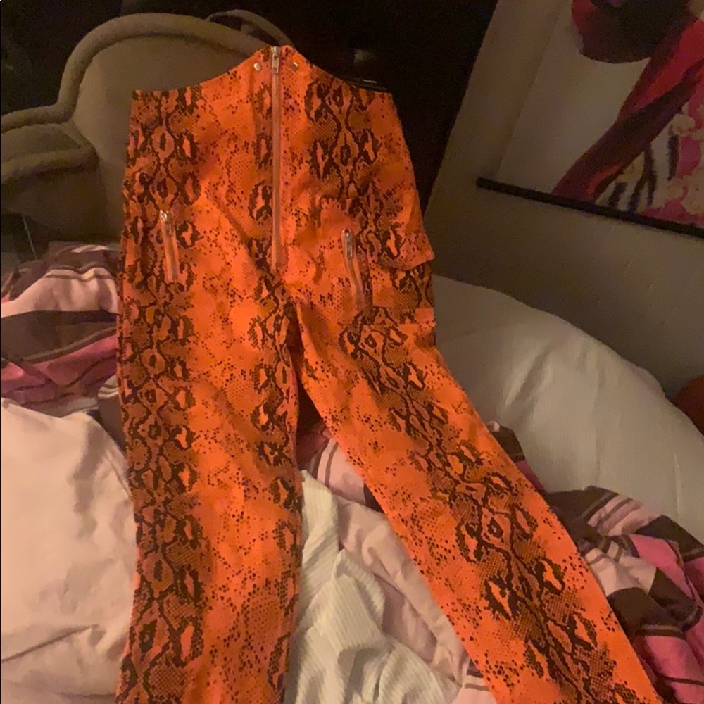 Fashion Nova After Hours Snake Print Pants